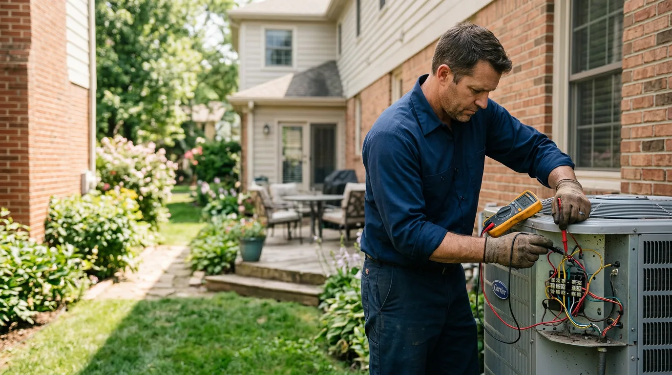 HVAC technician working near Meeteetse, WY